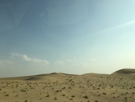 On our way to the Dune Bashing area
